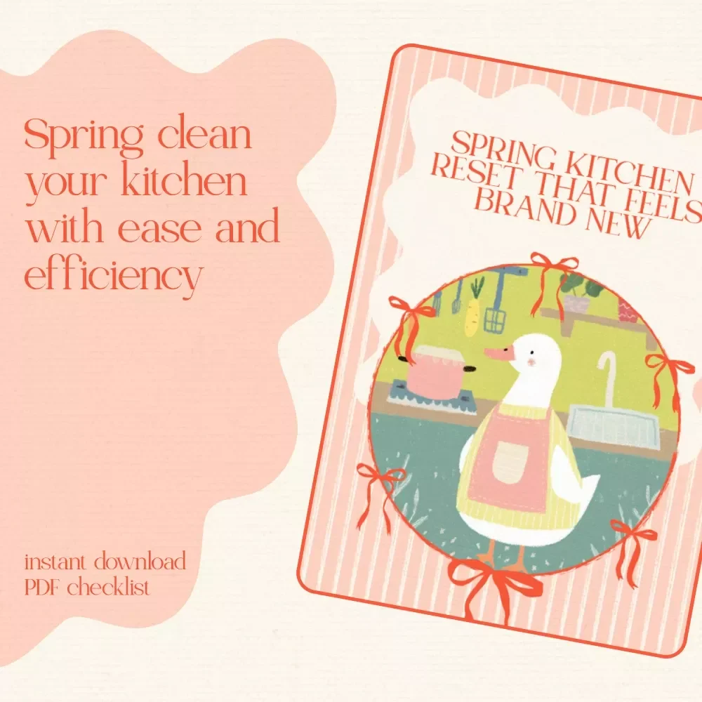 Spring Kitchen Reset That Feels Brand New - Easter-Themed Digital Checklist