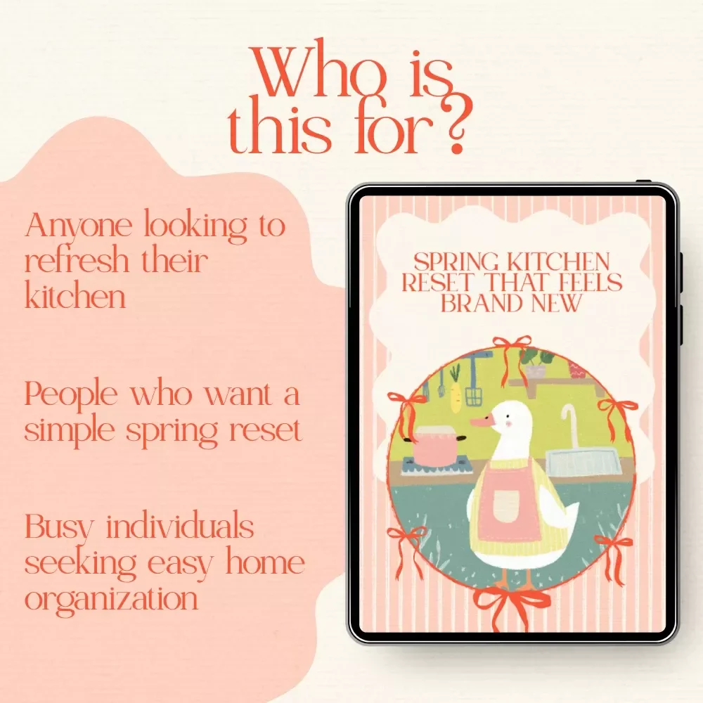 Spring Kitchen Reset That Feels Brand New - Easter-Themed Digital Checklist