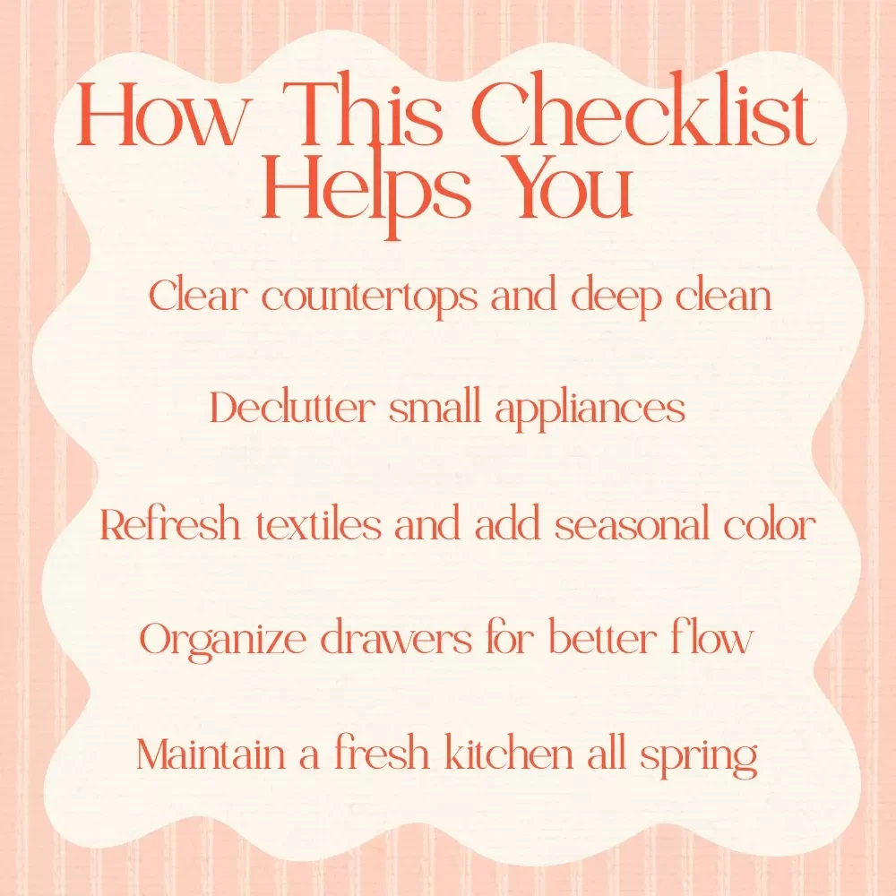 Spring Kitchen Reset That Feels Brand New - Easter-Themed Digital Checklist