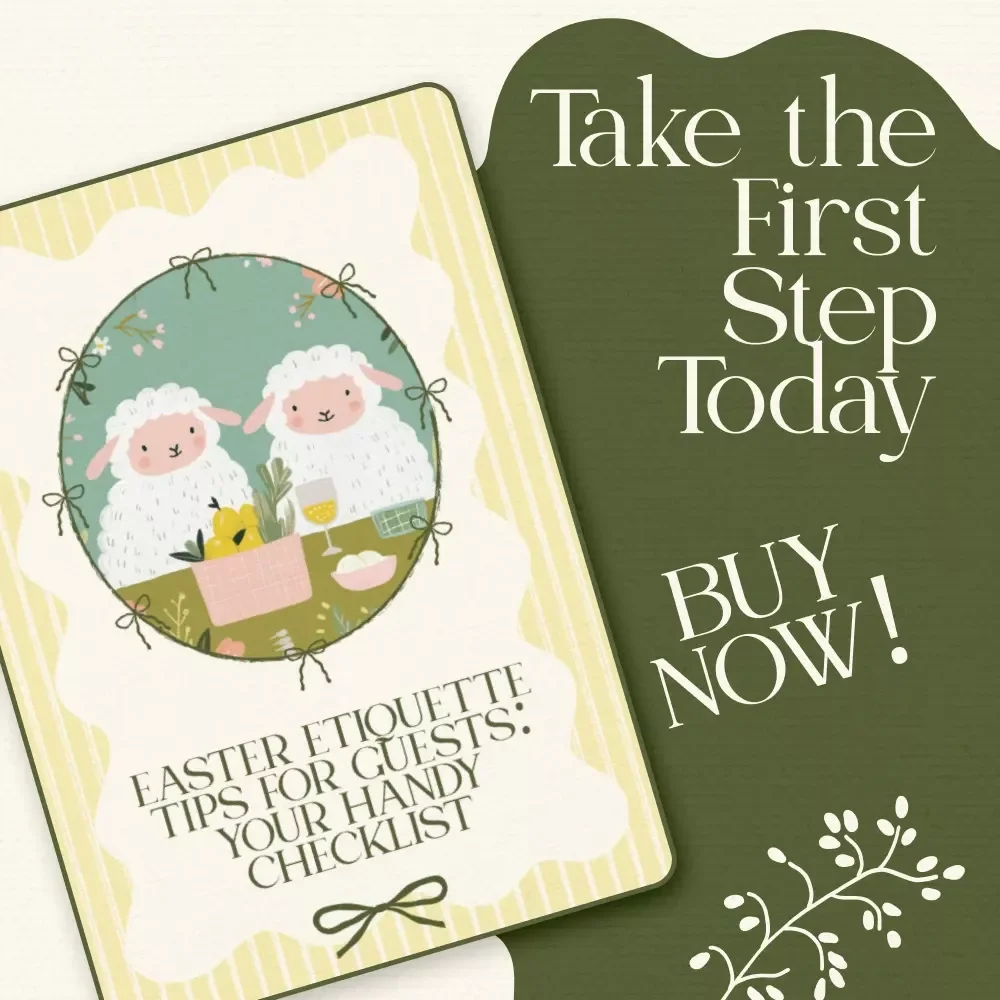 Easter Etiquette Tips for Guests: Your Handy Checklist – Printable Easter Etiquette Tips for Guests Guide, Holiday Hosting Manners, Instant Download