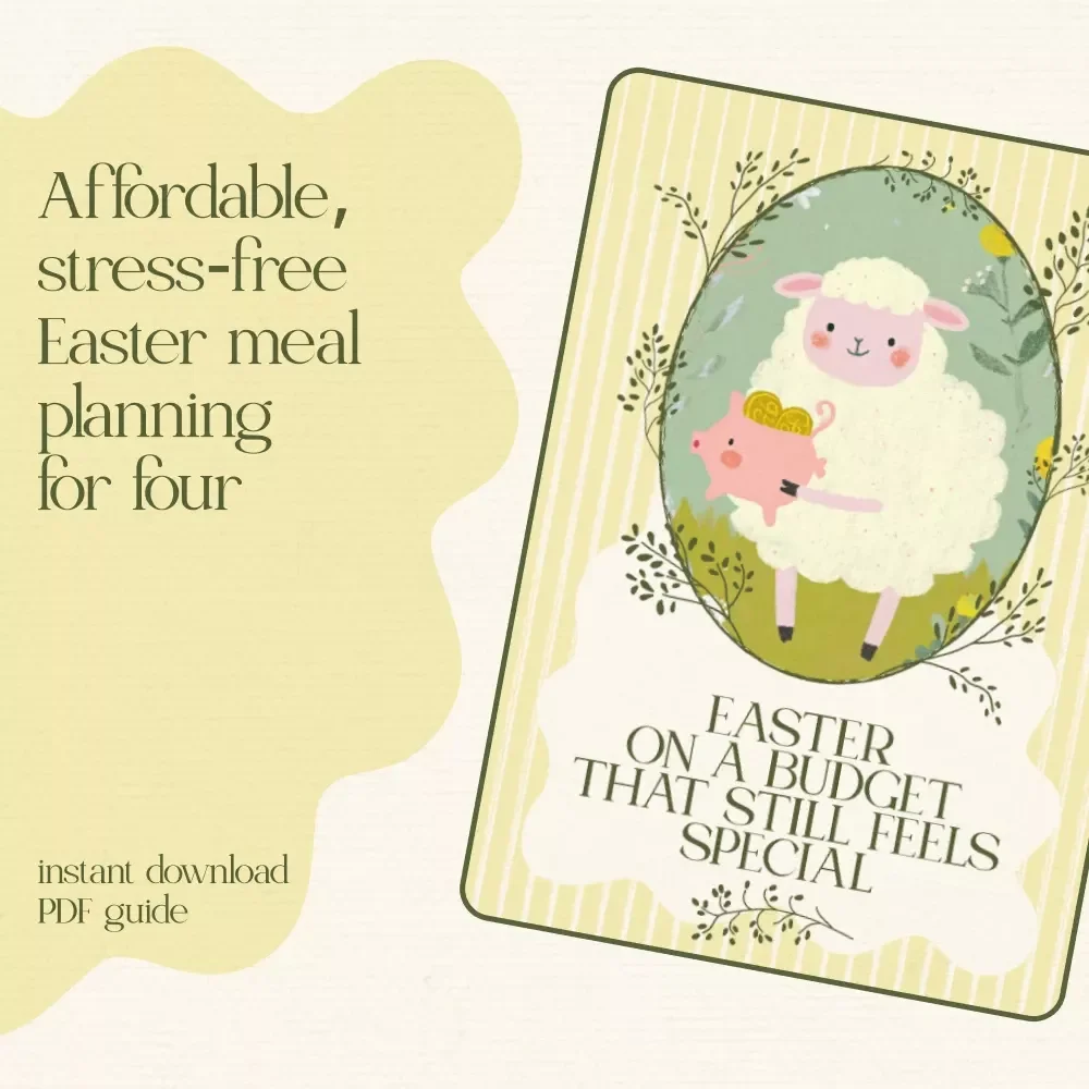 Easter on a Budget That Still Feels Special | Budget Easter Meal Plan for Four eBook | Affordable Holiday Dinner Guide & Smart Planning Checklist