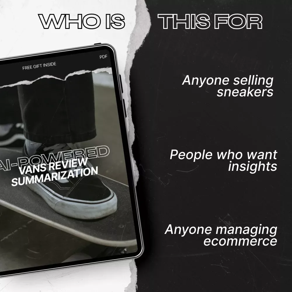 AI-Powered Vans Review Summarization – AI Review Summarization Vans Checklist for Sneaker Sellers, Resellers & Ecommerce Brands