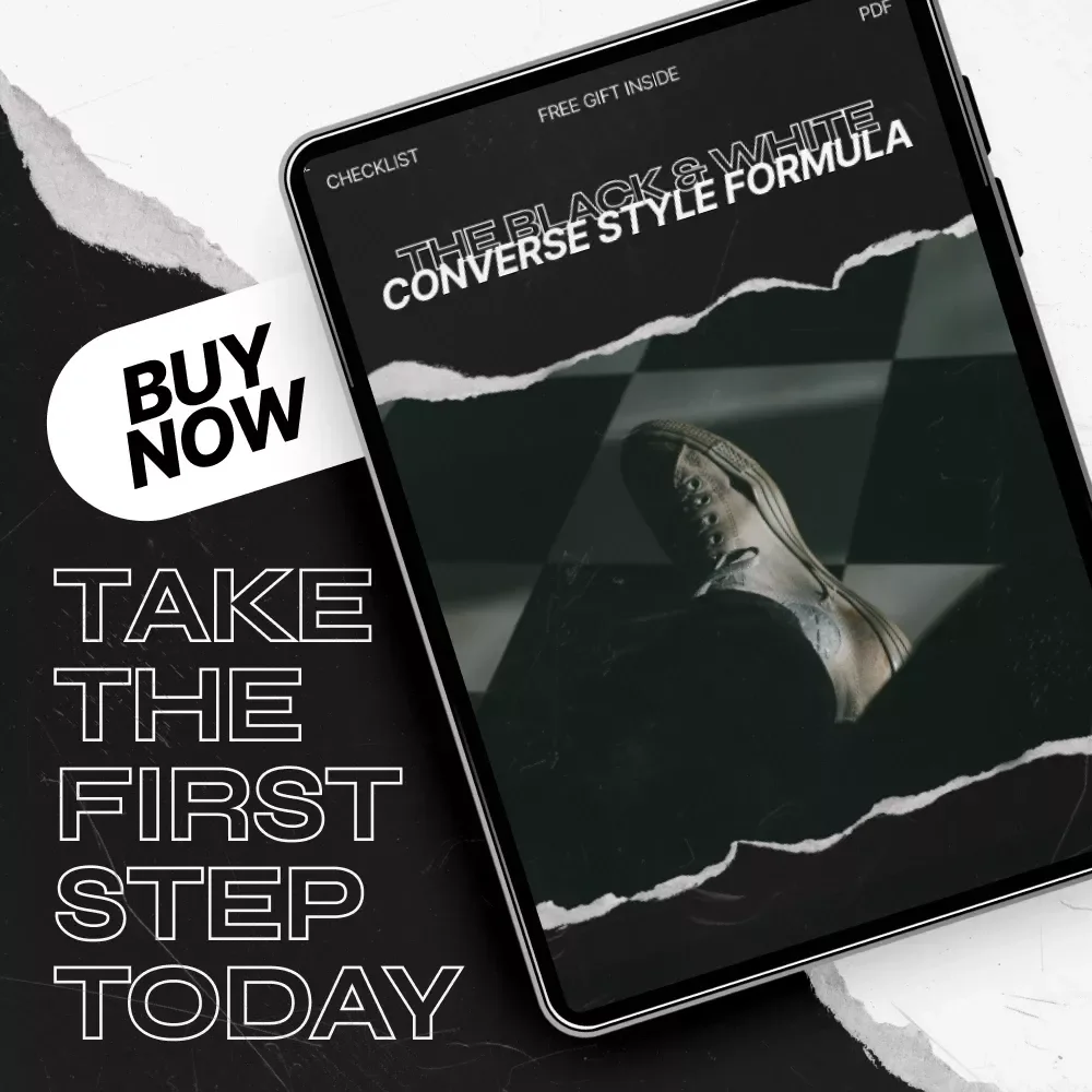 The Black & White Converse Style Formula – Printable Checklist for Effortless Converse Black and White Looks | Minimalist Outfit Planning Guide