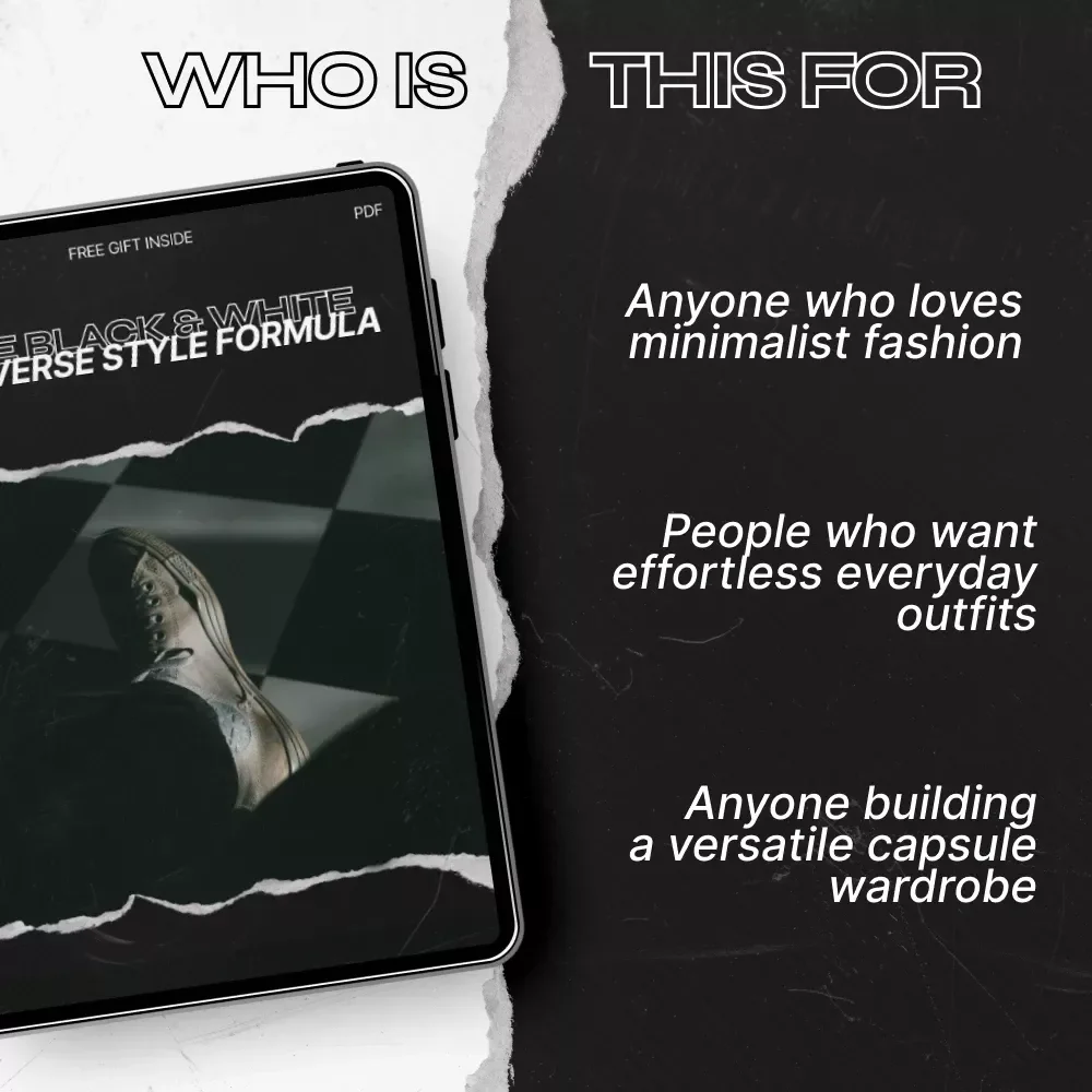 The Black & White Converse Style Formula – Printable Checklist for Effortless Converse Black and White Looks | Minimalist Outfit Planning Guide