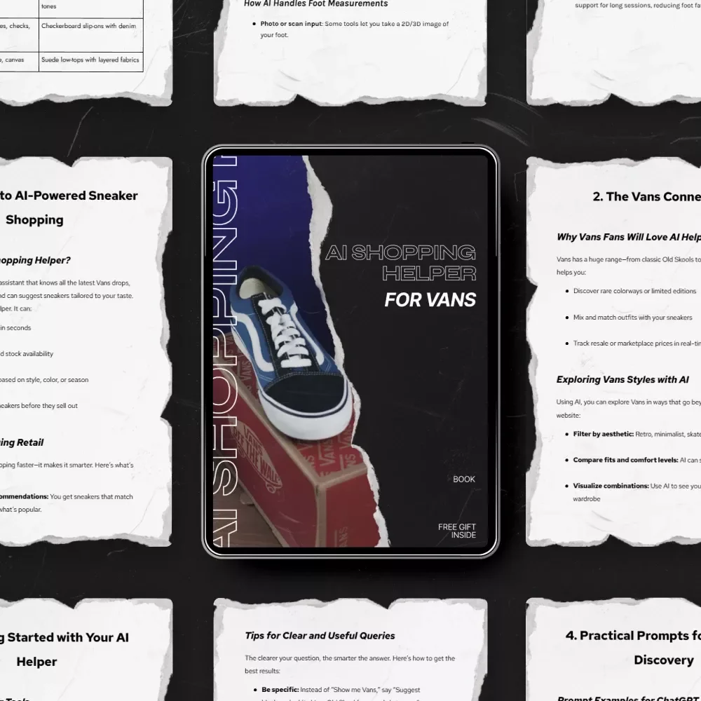 AI Shopping Helper for Vans – The Ultimate AI Shopping Helper Vans eBook Guide to Smarter Sneaker Finds, Rare Style Discovery & ChatGPT Prompts
