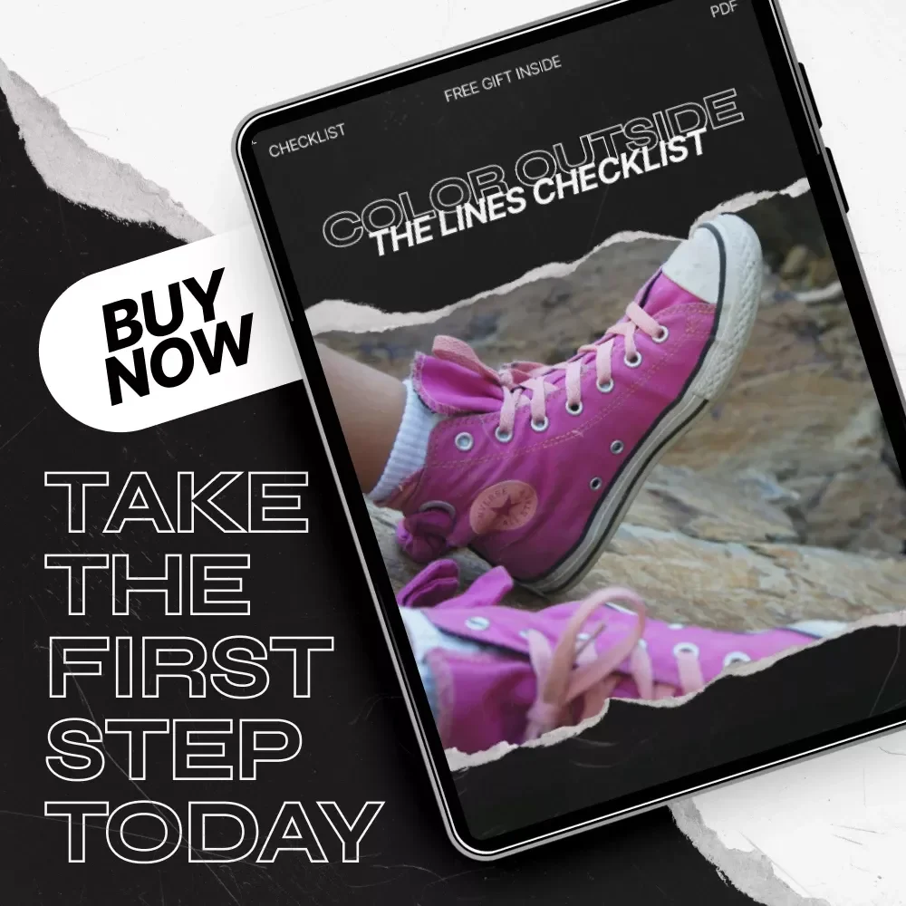 Color Outside the Lines Checklist – Converse Bold Color Outfits Styling Guide, AI Outfit Planner & Bold Sneaker Formula Cheat Sheet