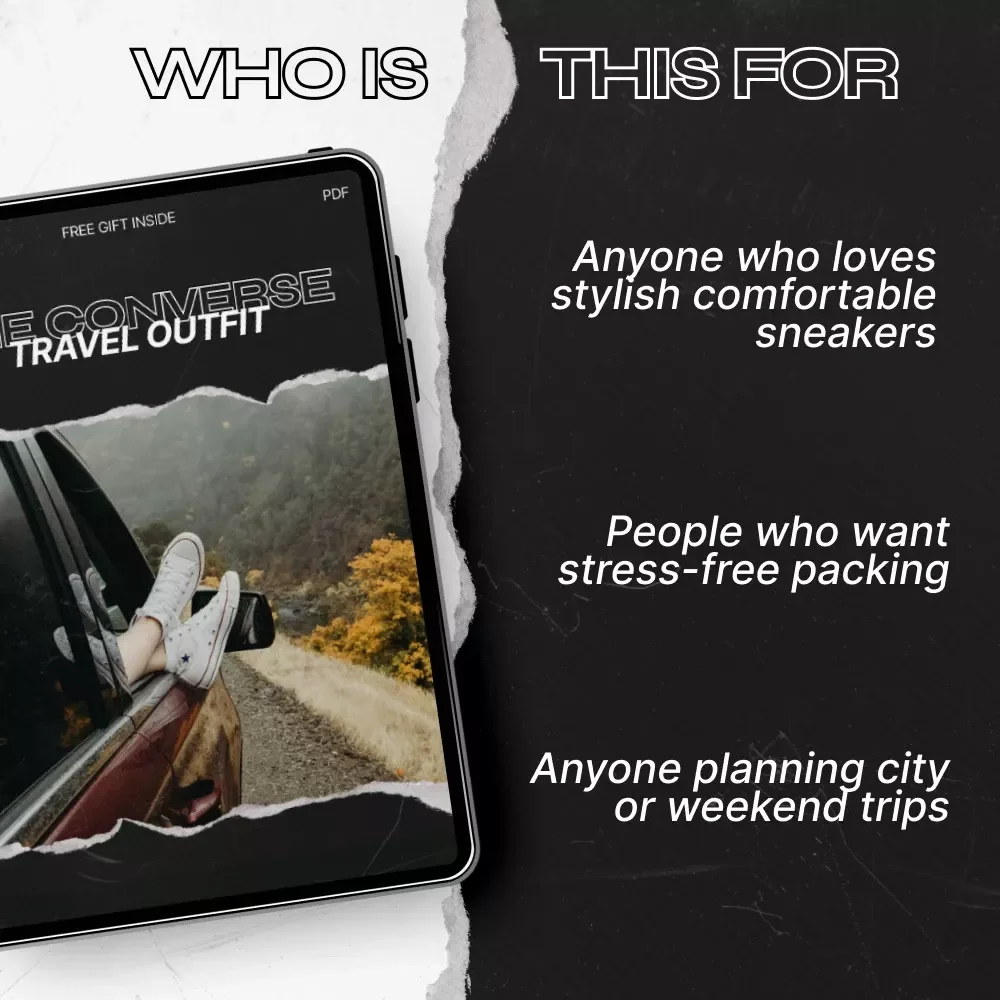 The Converse Travel Outfit – Ultimate Checklist for Effortless Converse Travel Outfits | Digital Download Packing Guide