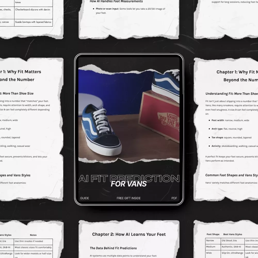 AI Fit Prediction for Vans – Complete Guide to ai fit prediction vans, Smart Sizing Tips & AI Tools for Perfect Vans Fit (Digital Download)