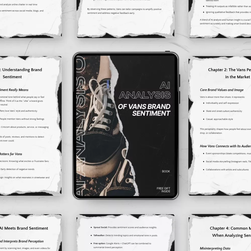AI Analysis of Vans Brand Sentiment – In-Depth AI Vans Brand Sentiment eBook Guide for Marketers, Social Listening & Brand Growth Strategy