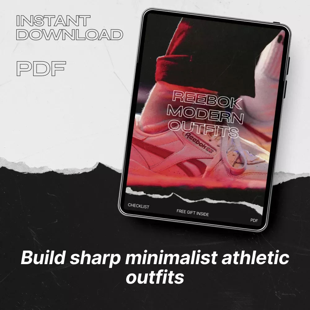 Reebok Modern Outfits Checklist – Minimalist Athletic Style Guide, Capsule Wardrobe Planner & Smart Casual Outfit Builder Digital Download