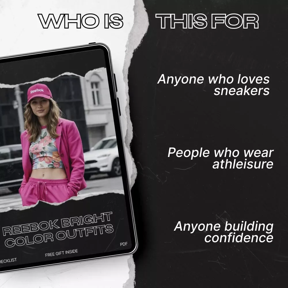 Reebok Bright Color Outfits Checklist – Bold Street Style Styling Guide, Athletic Color Coordination Planner, Digital Download for Confident Everyday Looks