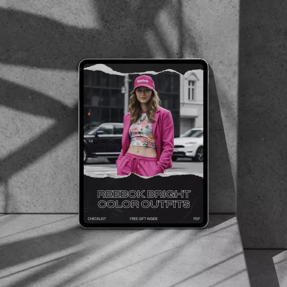 Reebok Bright Color Outfits Checklist – Bold Street Style Styling Guide, Athletic Color Coordination Planner, Digital Download for Confident Everyday Looks
