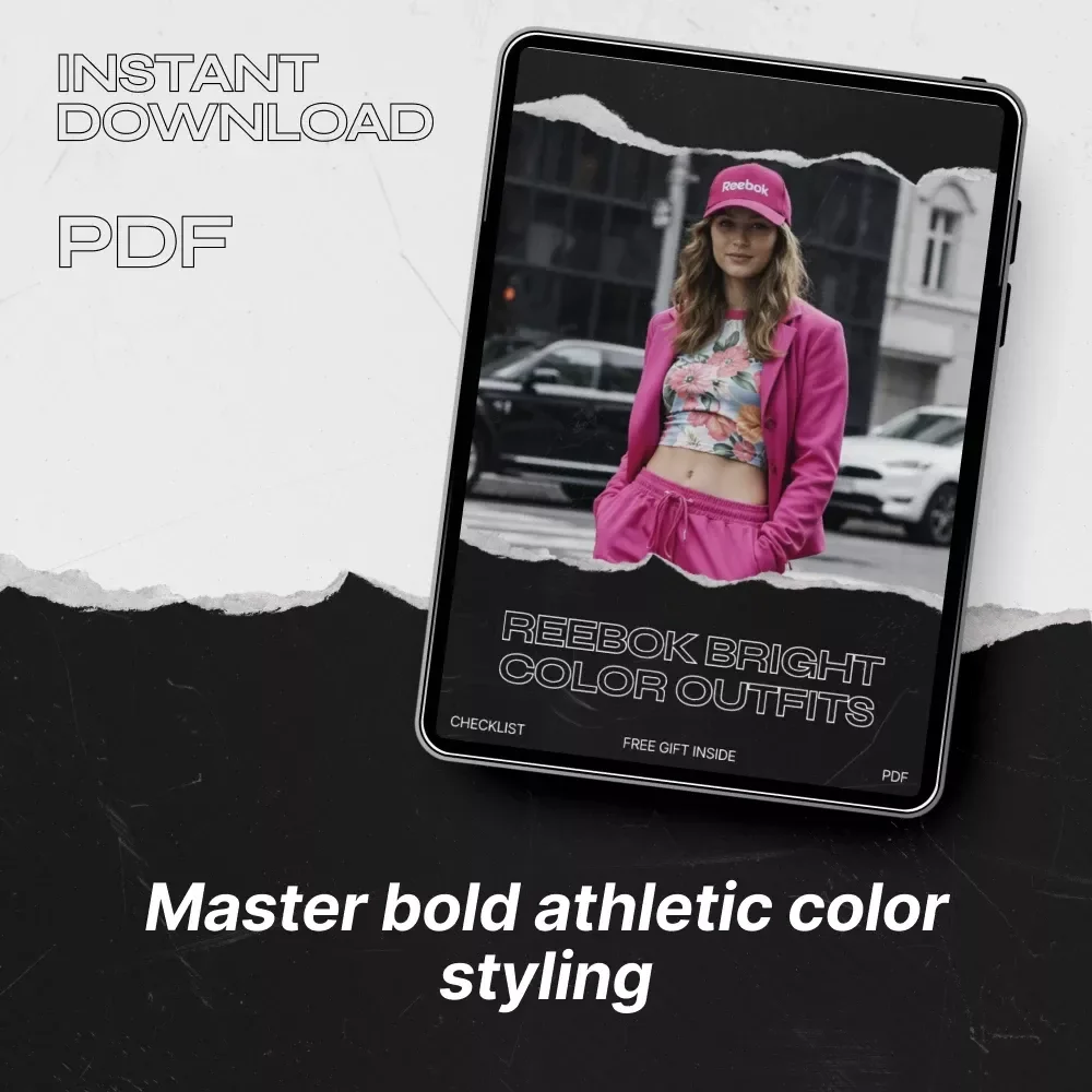 Reebok Bright Color Outfits Checklist – Bold Street Style Styling Guide, Athletic Color Coordination Planner, Digital Download for Confident Everyday Looks
