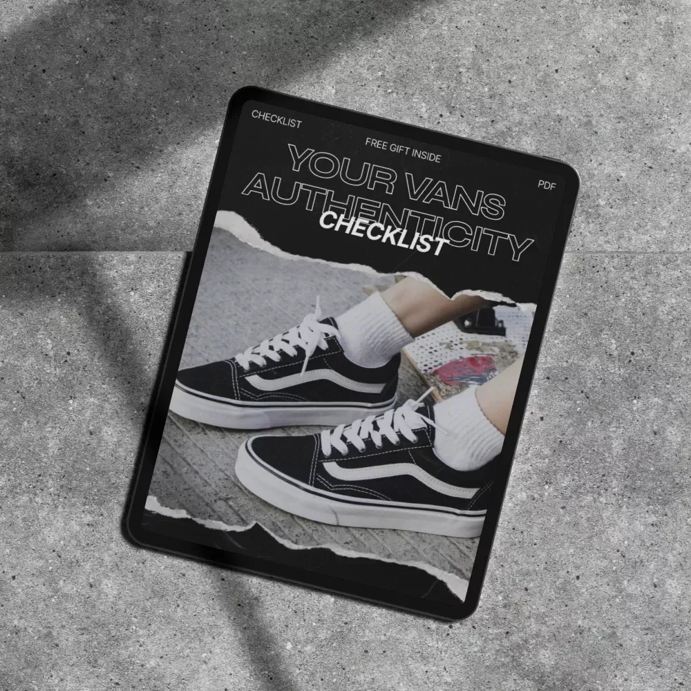 Your Vans Authenticity Checklist | Printable Guide to vans real vs fake signs | Sneaker Verification Digital Download