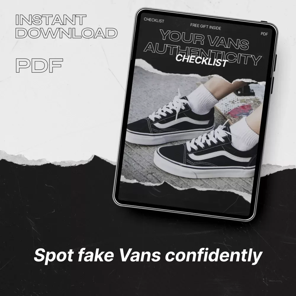 Your Vans Authenticity Checklist | Printable Guide to vans real vs fake signs | Sneaker Verification Digital Download