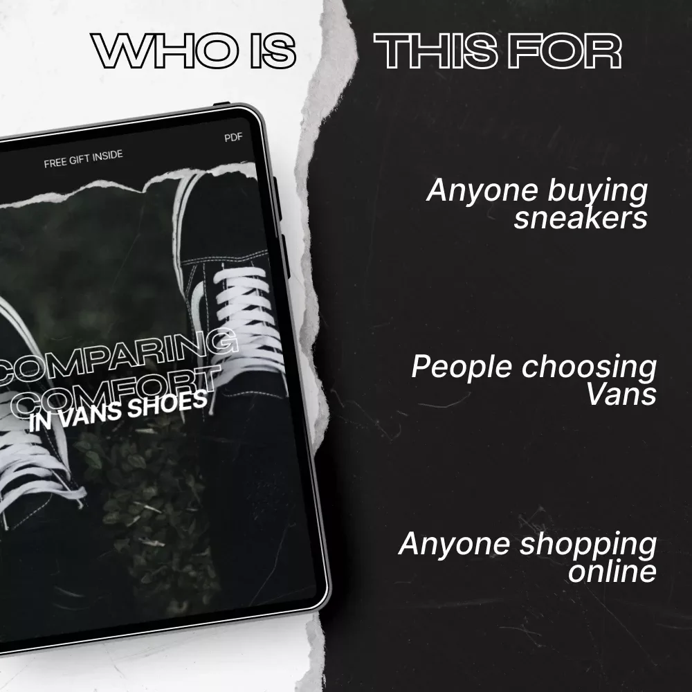 Comparing Comfort in Vans Shoes – The Ultimate vans comfort comparison Guide for Old Skool, Sk8-Hi, Authentic & Slip-On Styles | Digital Download