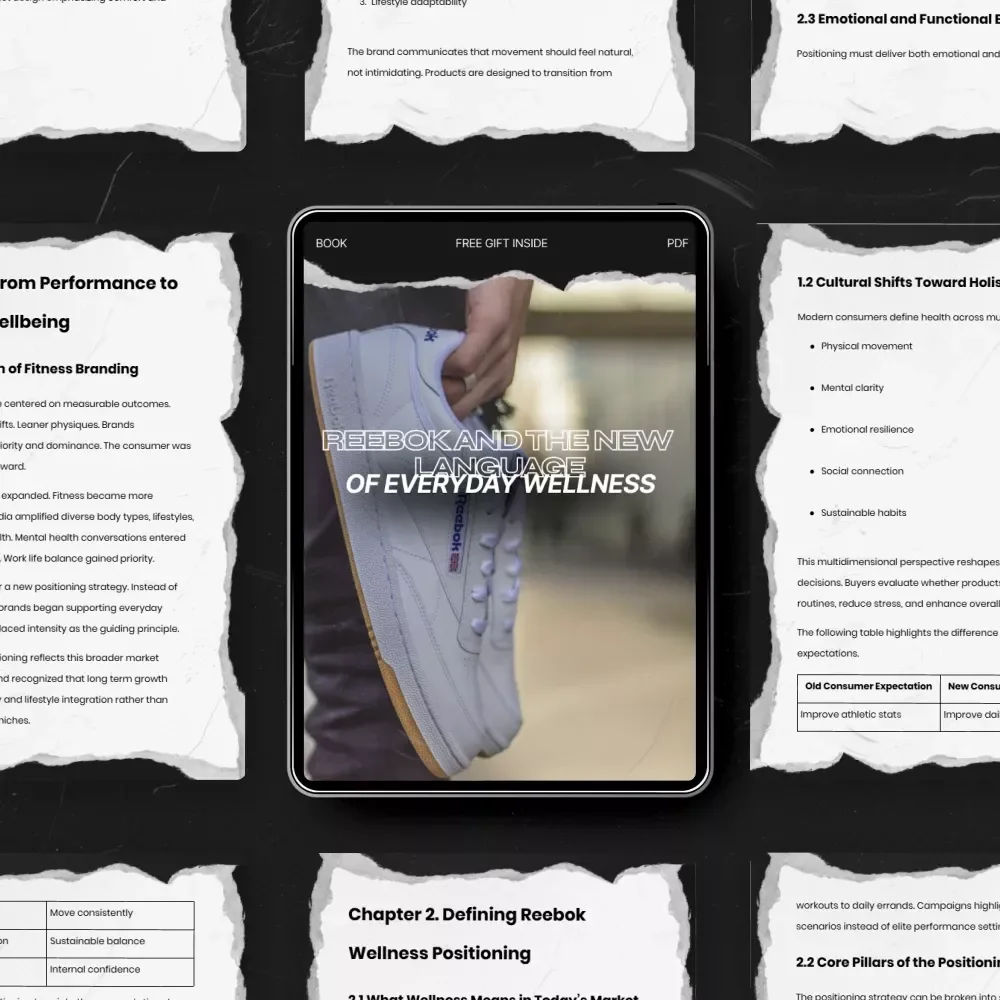 Reebok and the New Language of Everyday Wellness – In-Depth Ebook on reebok wellness positioning, Brand Strategy, Holistic Fitness Marketing & Modern Wellness Branding Guide