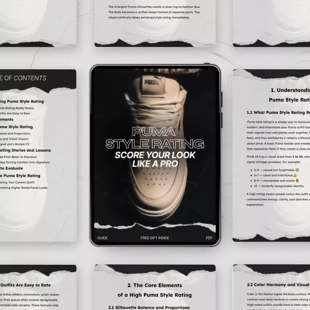 Puma Style Rating: Score Your Look Like a Pro - eBook Guide to Elevate Your Fashion Game