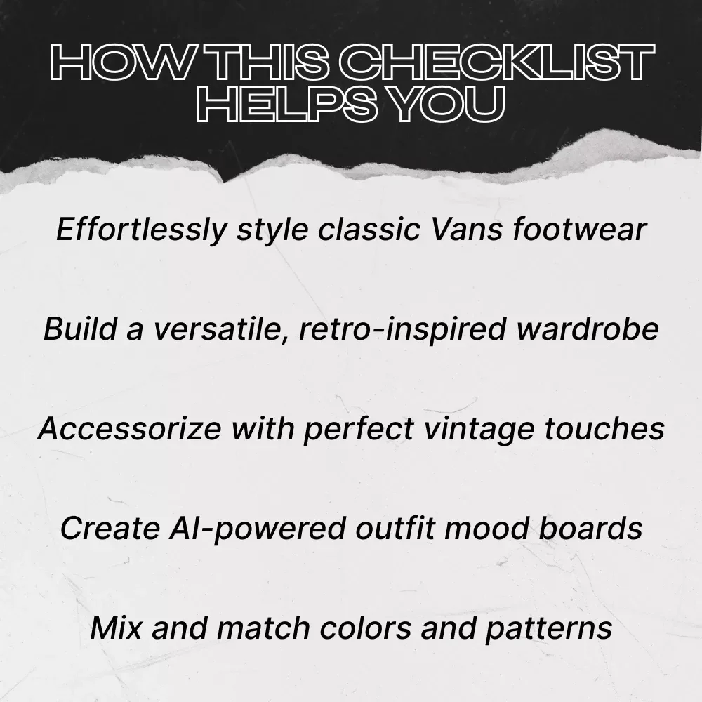 Vans Retro Outfits Checklist - Ultimate Style Guide for Vintage Vibes