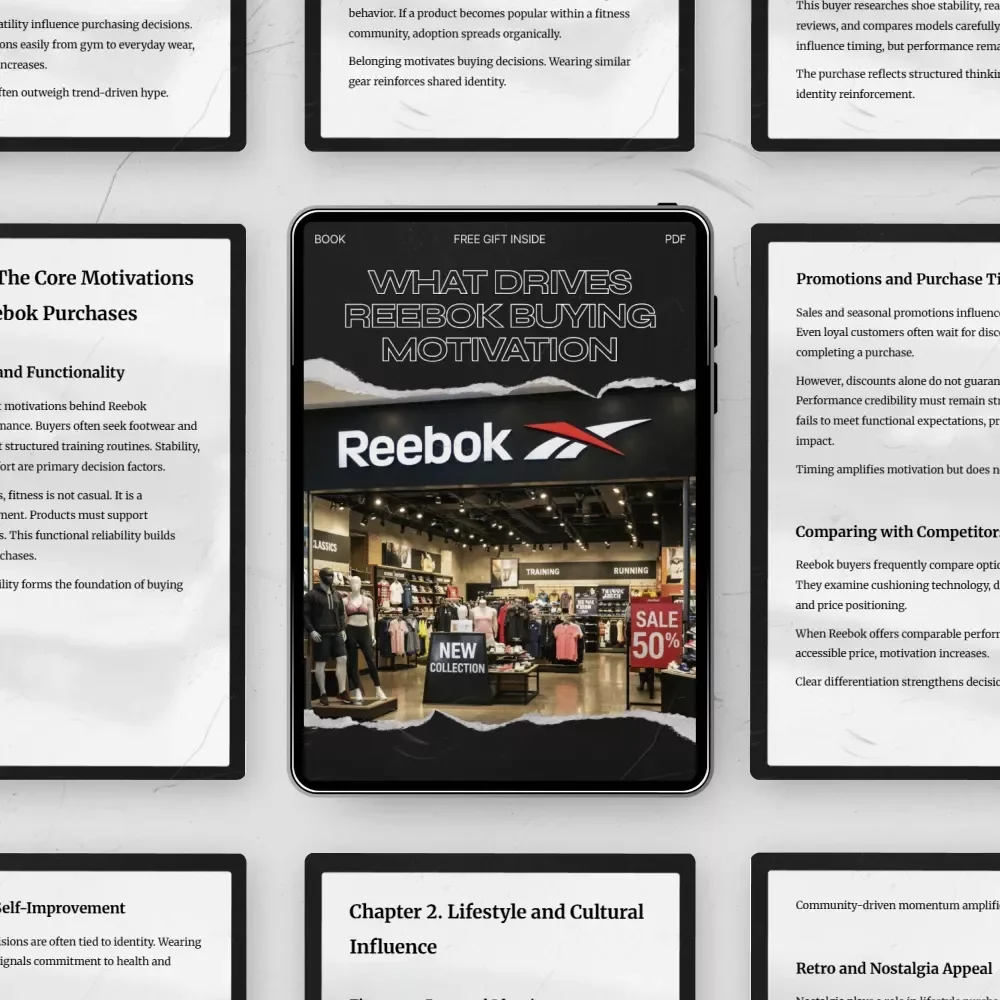 What Drives Reebok Buying Motivation | In-Depth Reebok Buying Motivation eBook Guide for Marketers, Brand Strategists & Sneaker Industry Research