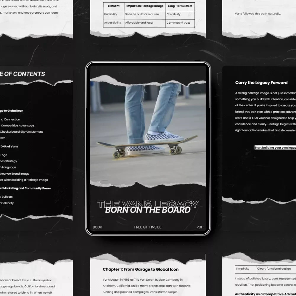 The Vans Legacy Born on the Board – Vans Heritage Image eBook Guide to Building an Authentic Iconic Brand