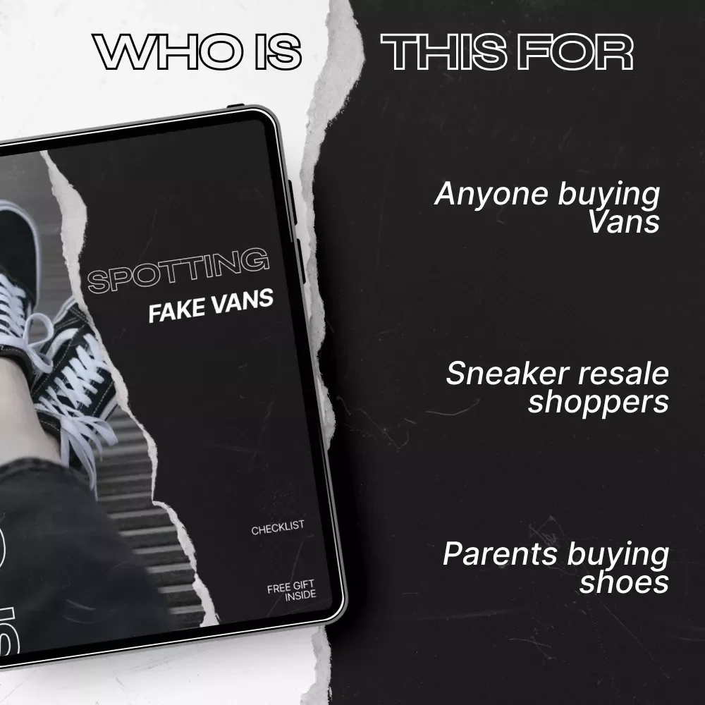 AI Fake Detection Vans Checklist – Printable Sneaker Authentication Guide, Spot Counterfeit Vans, Buyer Protection Digital Download