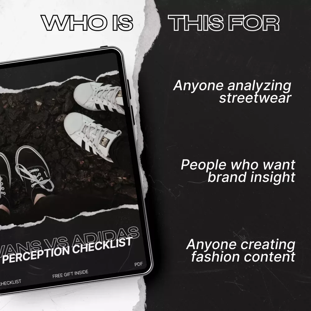 Vans vs Adidas Perception Checklist – Digital Download Guide for Audience Insights, Brand Analysis & Streetwear Style Observations