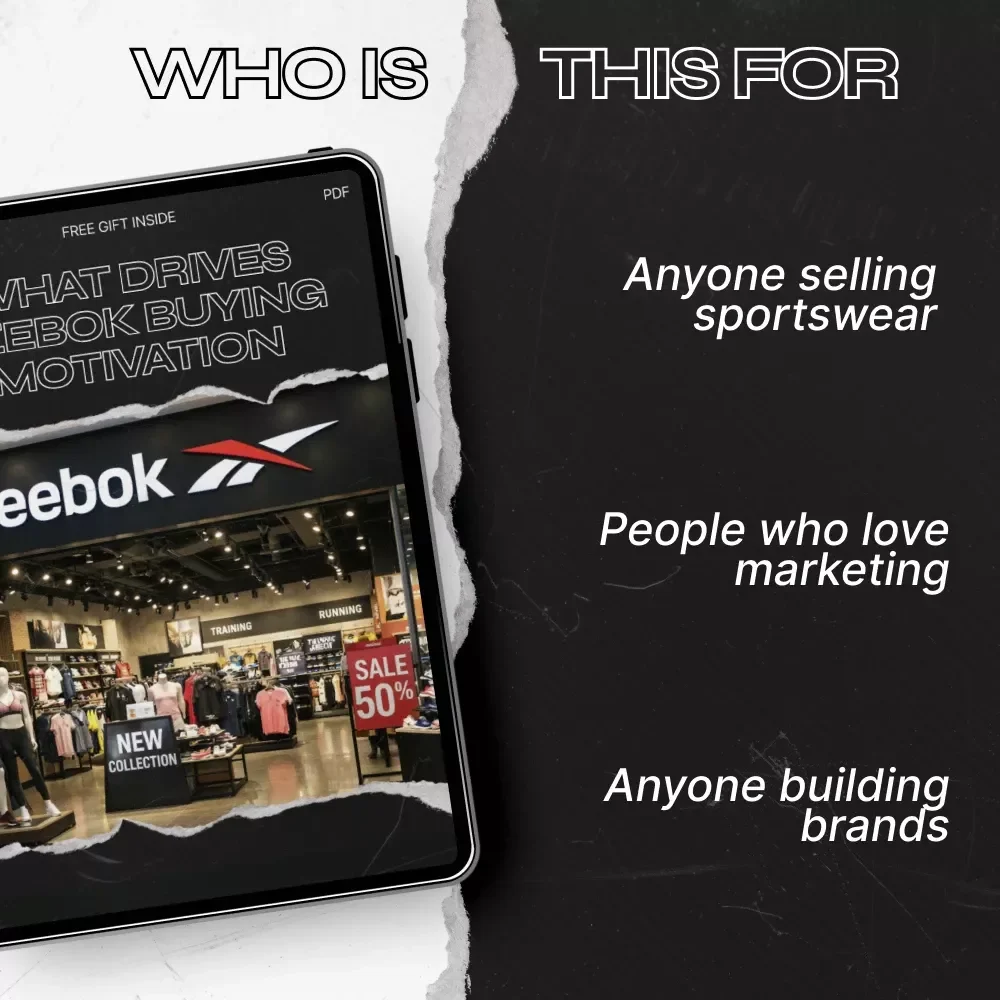 What Drives Reebok Buying Motivation | In-Depth Reebok Buying Motivation eBook Guide for Marketers, Brand Strategists & Sneaker Industry Research