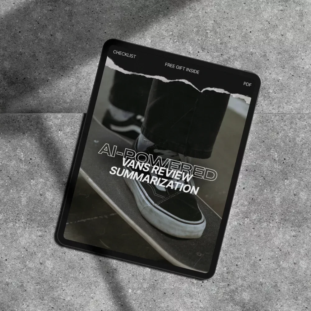 AI-Powered Vans Review Summarization – AI Review Summarization Vans Checklist for Sneaker Sellers, Resellers & Ecommerce Brands