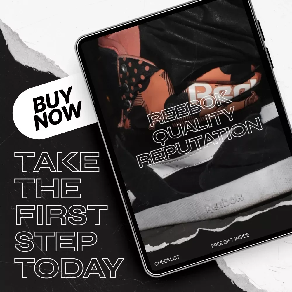 Reebok Quality Reputation Checklist | Reebok Quality Reputation Brand Audit Guide | Quality Perception & Performance Durability Digital Download