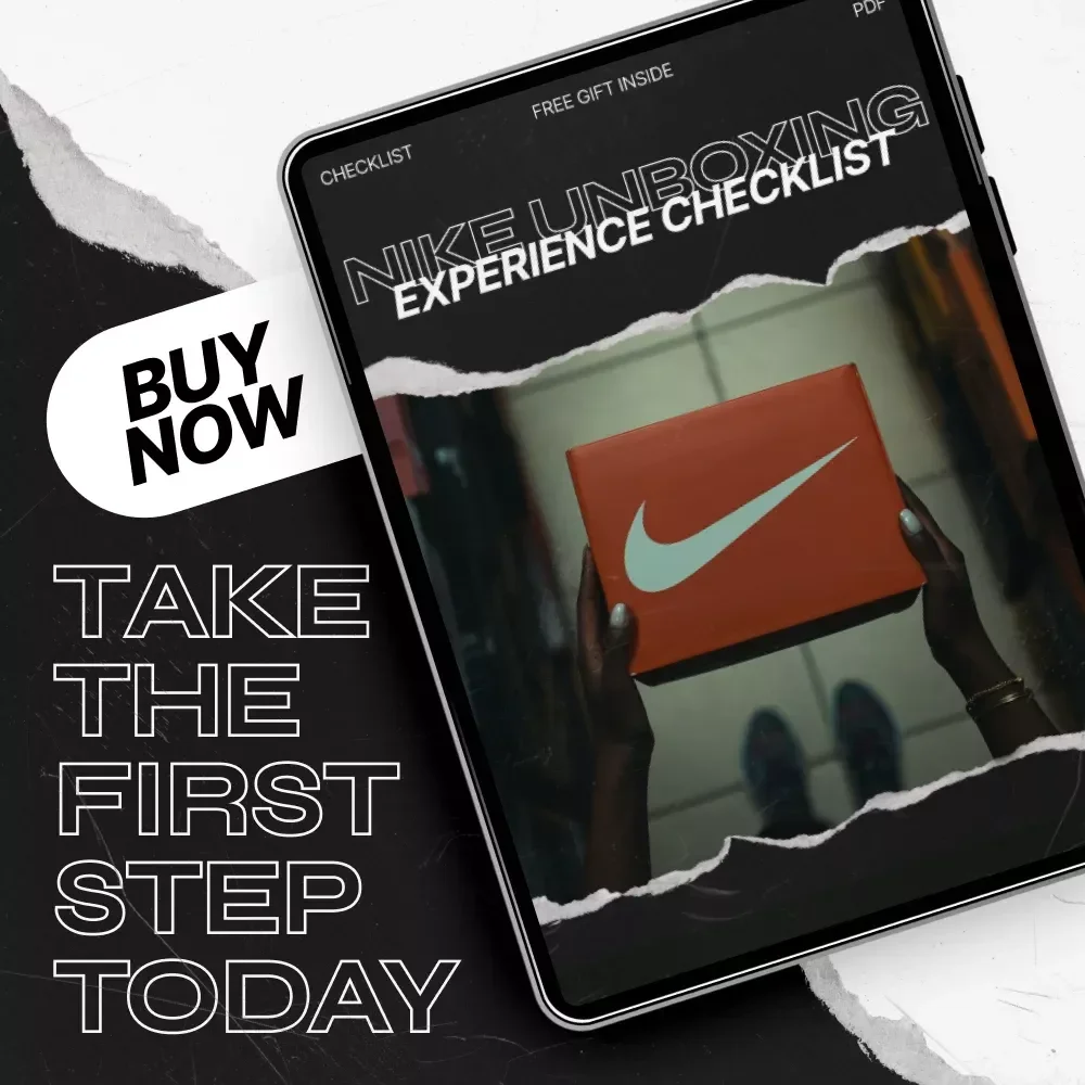 Nike Unboxing Experience Checklist | Nike Unboxing Experience Effect Digital Download for Sneaker Photography, Content Creation & Social Media Reveal Guide