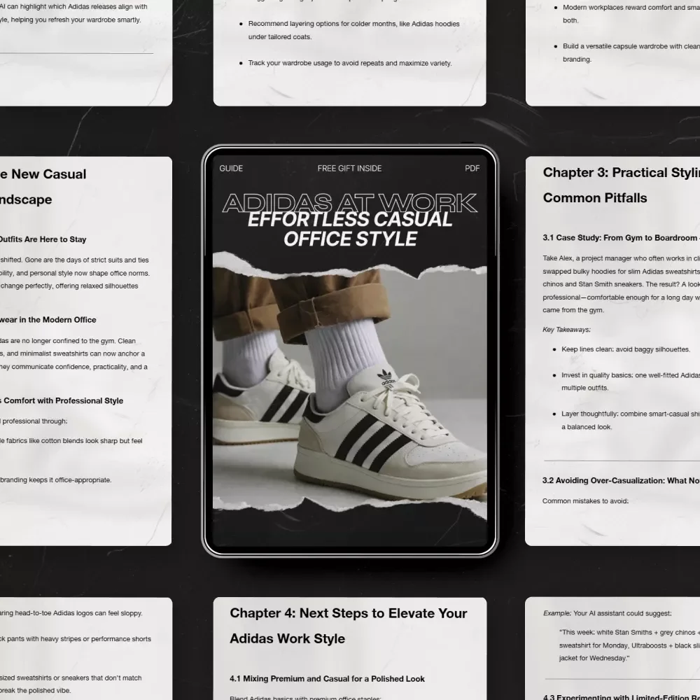 Adidas at Work: Effortless Casual Office Style – The Ultimate Guide to adidas casual work outfits, Smart Office Capsule Planning & Modern Professional Looks