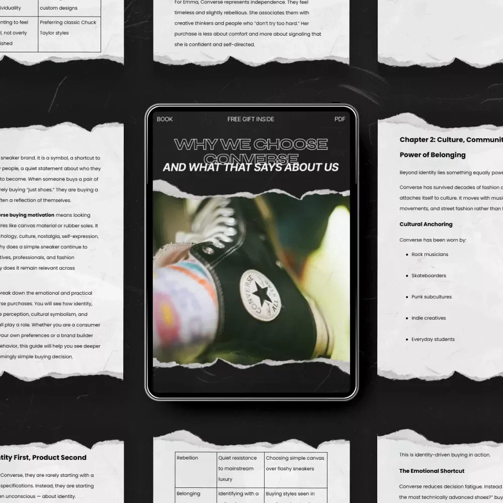 Why We Choose Converse and What That Says About Us - eBook Guide on Converse Buying Motivation