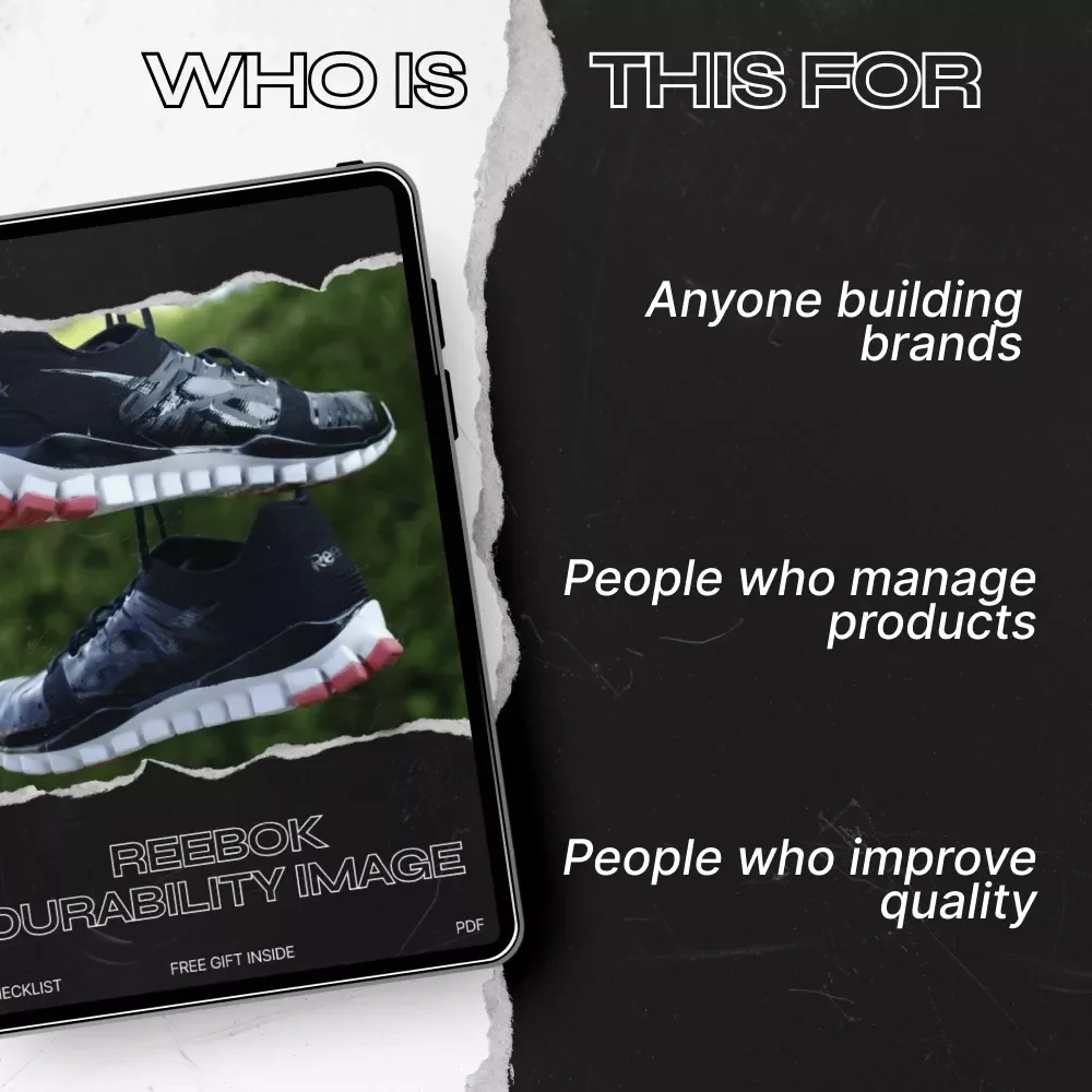 Reebok Durability Image Checklist – Reebok Durability Image Brand Evaluation Guide for Long-Lasting Performance & Reliability Strategy – Digital Download