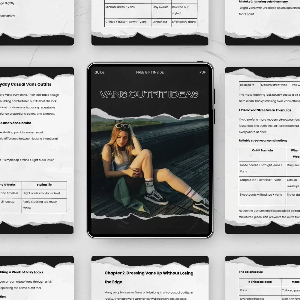 Vans Outfit Ideas – Complete Style Guide with Casual, Smart Casual & Seasonal Vans Outfit Ideas for Everyday Confidence