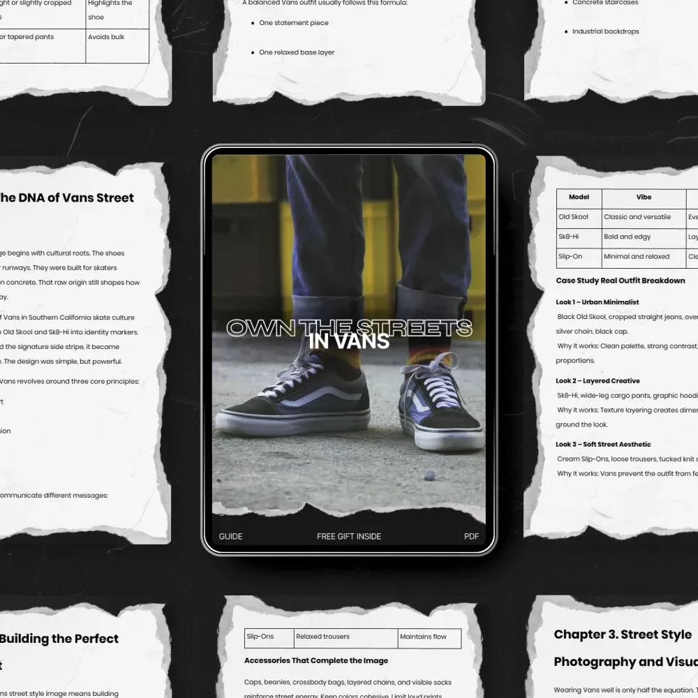 Own the Streets in Vans – The Ultimate Guide to Vans Street Style Image, Outfit Building & Personal Branding