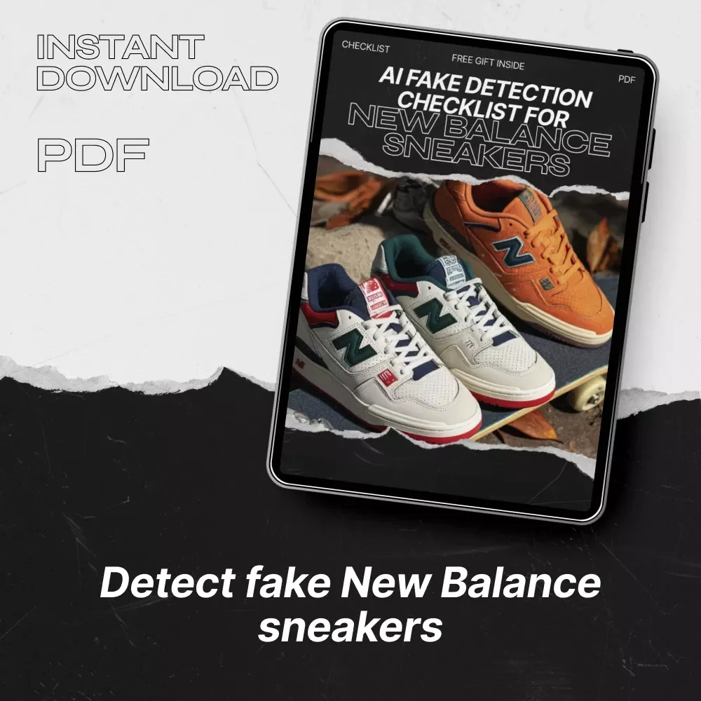 AI Fake Detection Checklist for New Balance Sneakers | AI Fake Detection New Balance Guide for Buyers, Resellers & Collectors | Digital Download Authenticity Checklist