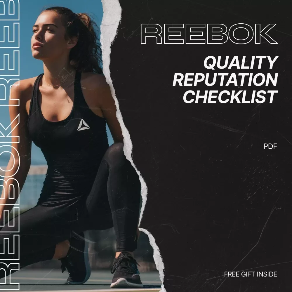 Reebok Quality Reputation Checklist | Reebok Quality Reputation Brand Audit Guide | Quality Perception & Performance Durability Digital Download