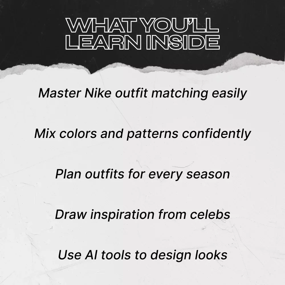 Creative Nike Outfit Matching Ideas | Stylish Guide for Sneaker & Streetwear Fans