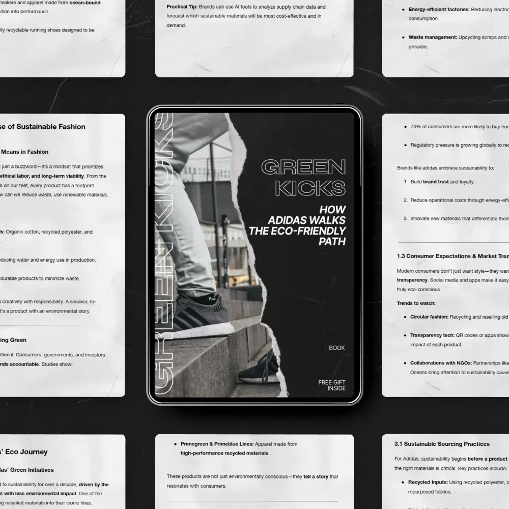Green Kicks: How adidas Walks the Eco-Friendly Path – Sustainable Fashion eBook Guide to adidas Eco Friendly Image, Parley Collection & Conscious Branding