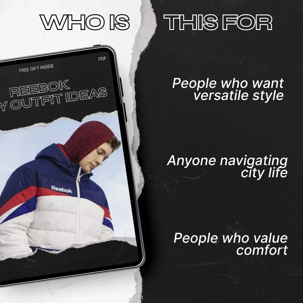 Reebok City Outfit Ideas Checklist – Modern Urban Style Planner, Streetwear Capsule Guide, Smart Casual Sneaker Styling Digital Download