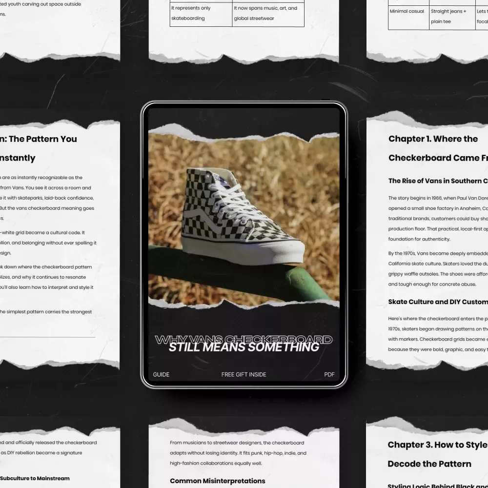 Why Vans Checkerboard Still Means Something – The Ultimate Guide to Vans Checkerboard Meaning, Skate Culture History & Style Decoding eBook