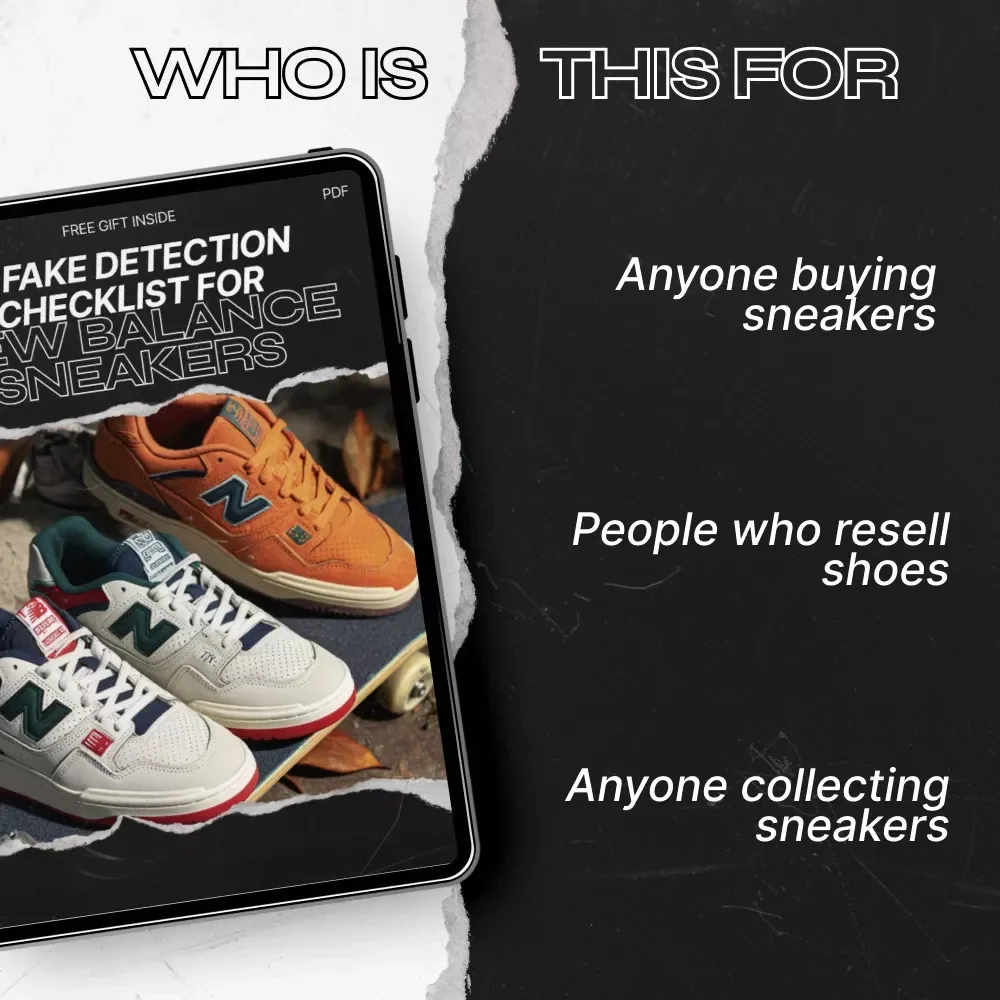 AI Fake Detection Checklist for New Balance Sneakers | AI Fake Detection New Balance Guide for Buyers, Resellers & Collectors | Digital Download Authenticity Checklist