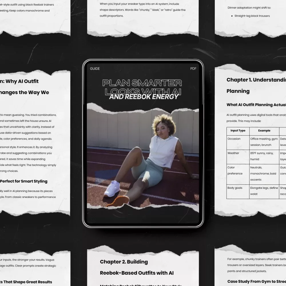 Plan Smarter Looks with AI and Reebok Energy – The Ultimate AI Outfit Planning Reebok Guide for Effortless Smart Styling