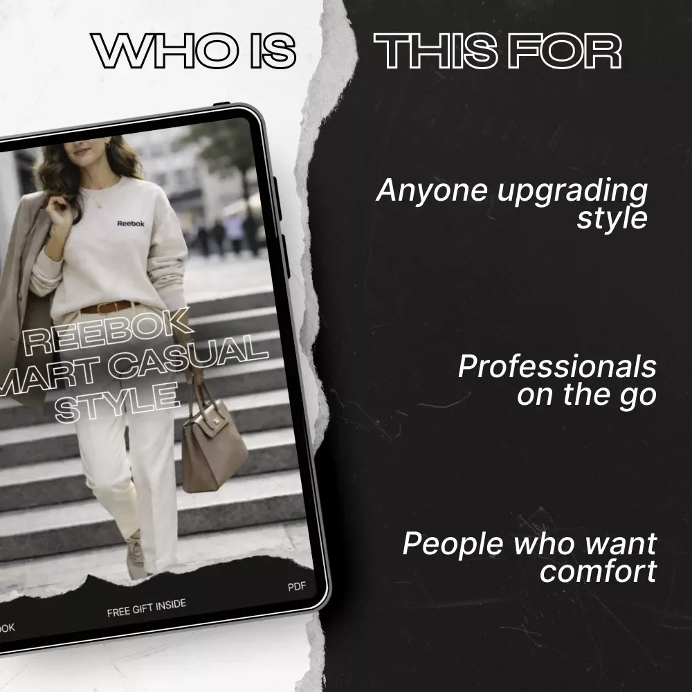 Reebok Smart Casual Style – The Ultimate reebok smart casual style eBook Guide to Modern Athletic Smart Casual Fashion, Capsule Wardrobe & Outfit Planning