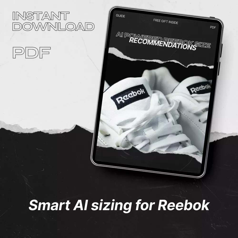 AI Powered Reebok Size Recommendations | AI Size Recommendation Reebok Guide for Perfect Fit | Smart Sizing eBook & Checklist Download