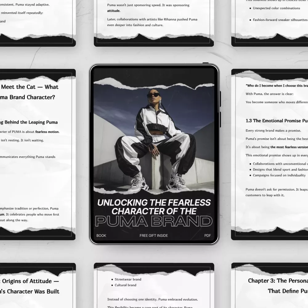 Unlocking the Fearless Character of the Puma Brand – In-Depth Ebook Guide to Understanding the Puma Brand Character, Brand Personality, and Iconic Sportswear Identity