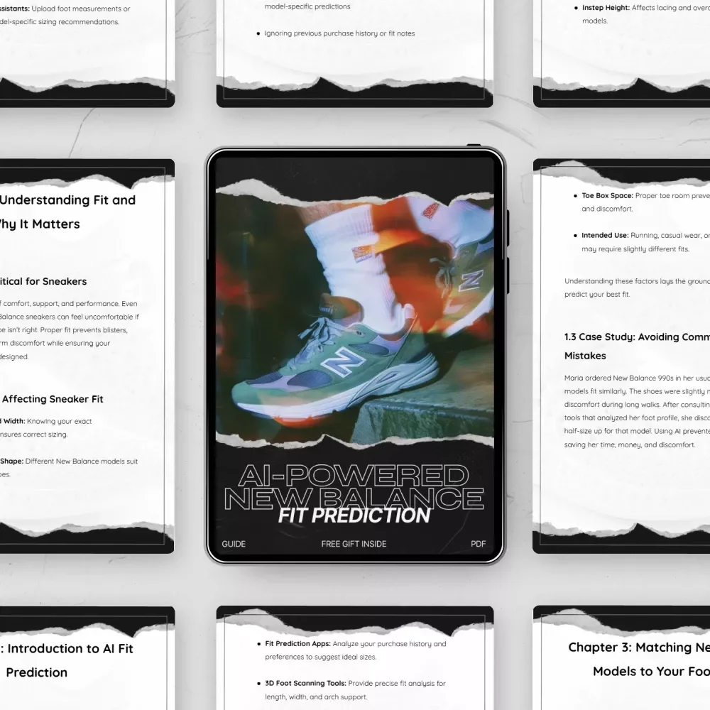 AI-Powered New Balance Fit Prediction Guide | ai fit prediction new balance Sneaker Sizing eBook for Perfect Online Fit