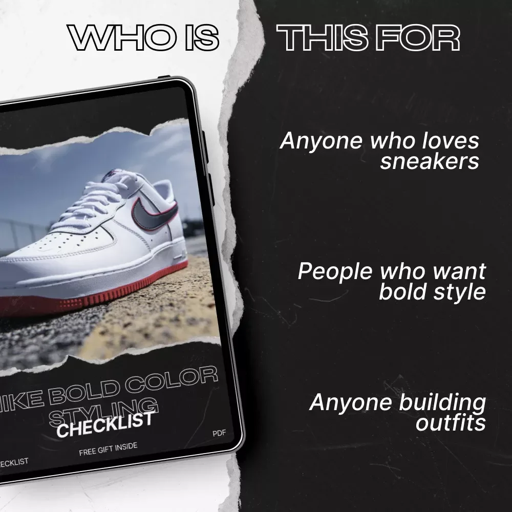 Nike Bold Color Styling Checklist – nike bold color styling Digital Download Guide for Streetwear Outfits, Sneaker Matching & Confident Everyday Looks