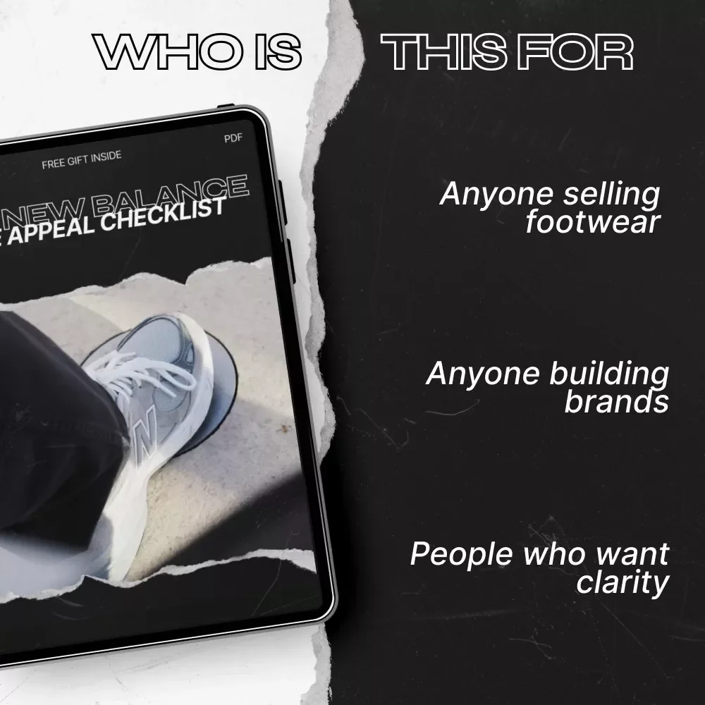 The New Balance Age Appeal Checklist | New Balance Age Group Appeal Guide for Footwear Brands, Sneaker Sellers & Lifestyle Store Owners | Digital Download Checklist
